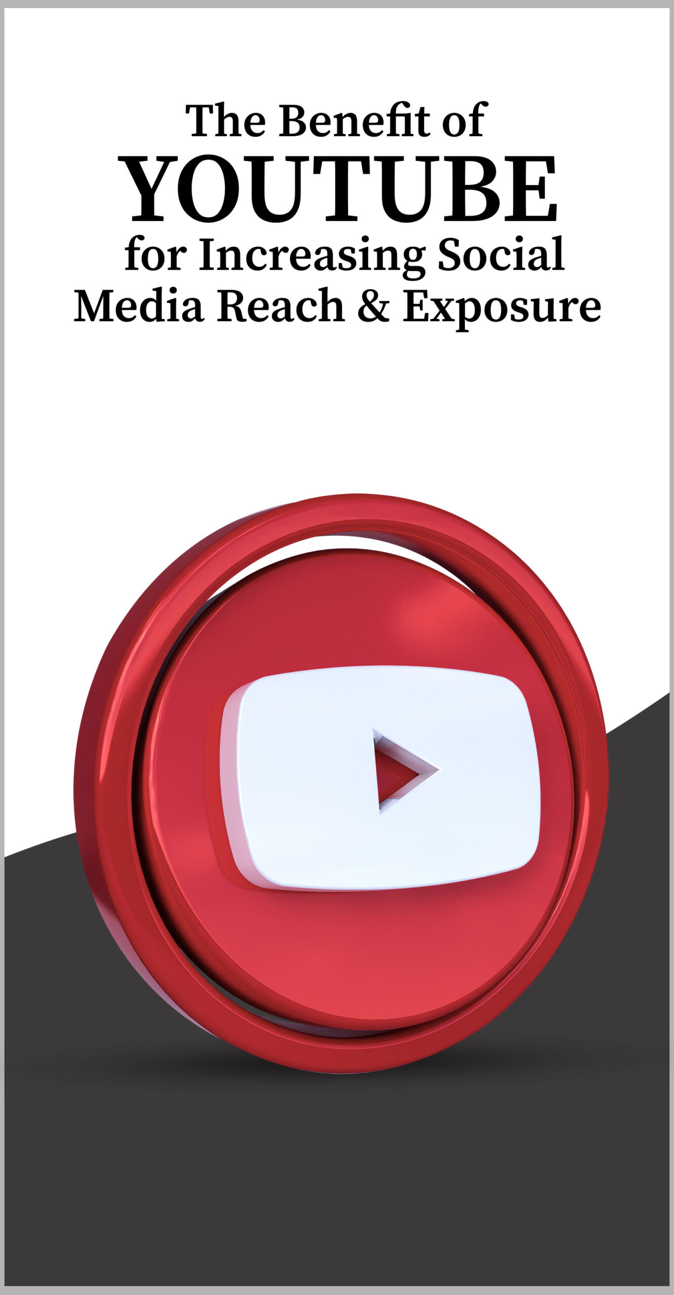The benefit of YouTube for increasing Social media reach and exposure