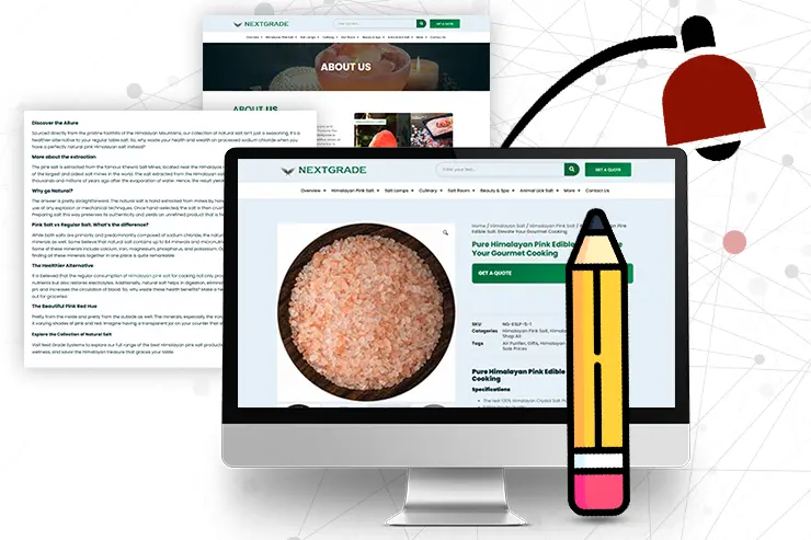 Website Content Optimization for improved user experience.